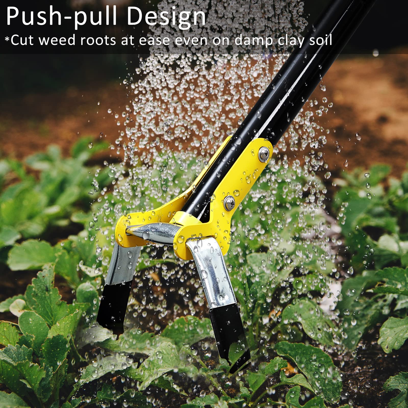 DonSail close-up of stirrup blade highlights hardened steel for efficient root cutting