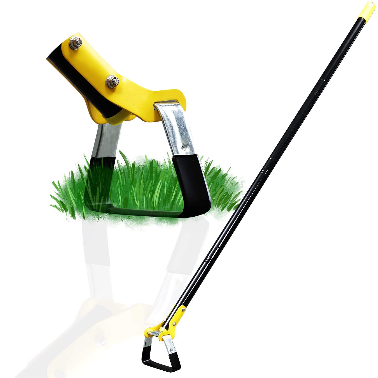 DonSail hoe front view shows durable steel blade and lightweight shaft benefit ergonomic weeding