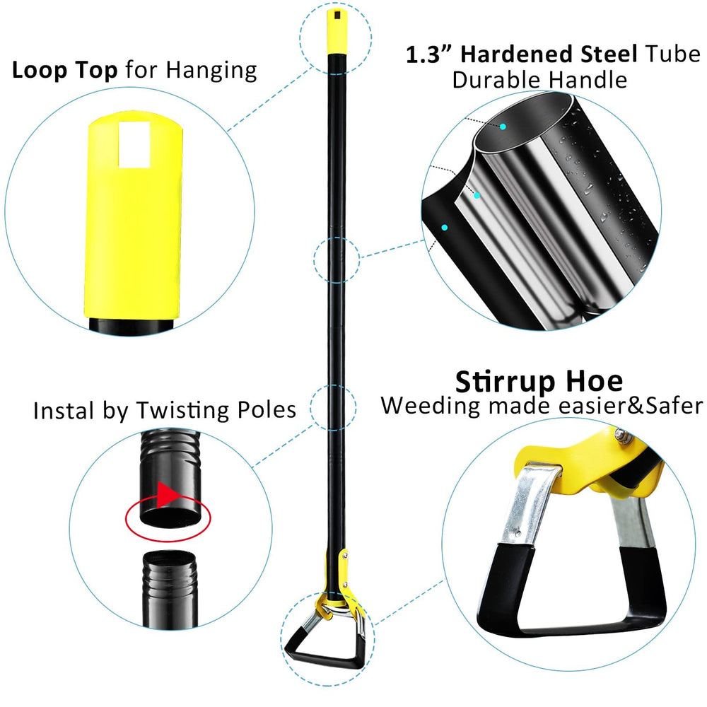DonSail handle detail with plastic cap provides secure grip and comfortable control