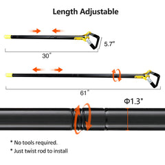 DonSail hoe in use in garden bed speeds surface weeding and soil cultivation