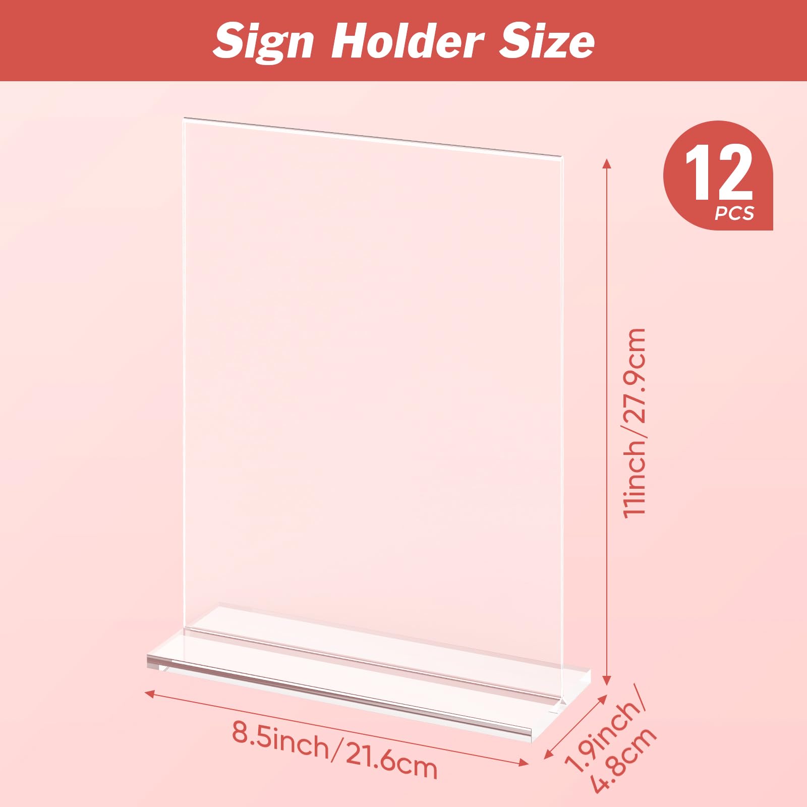 Dooiclear side-loading close-up showing easy insertion and quick sign changes