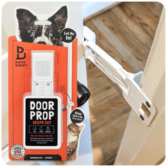 Door Buddy front packaging showing product and brand for easy installation benefit