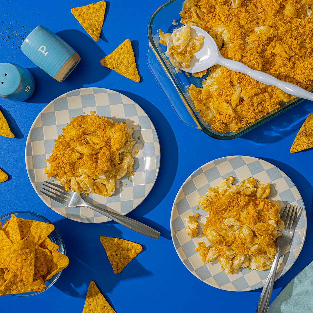 Doritos bag held in hand for size comparison and portable snacking