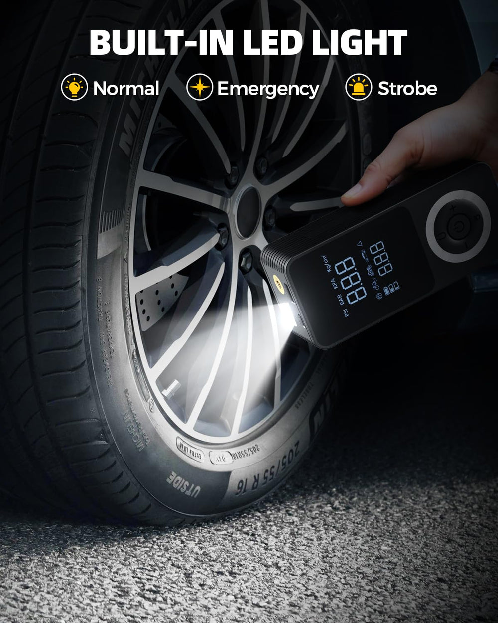 dormzie ST10 held in hand to show compact size and easy portability