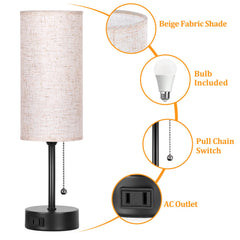 Dott Arts AC outlet detail on base offering bedside charging convenience