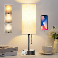 Dott Arts front view bedside lamp showing compact modern design and ambient glow