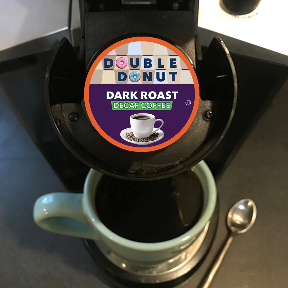 Double Donut recyclable pod label focusing on eco-friendly disposal benefits