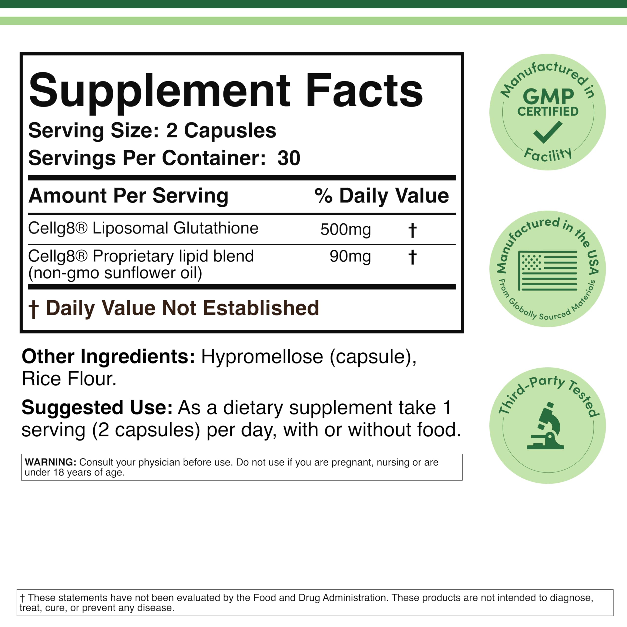 Double Wood close-up of vegetarian capsules highlighting easy swallowing and consistent dosing