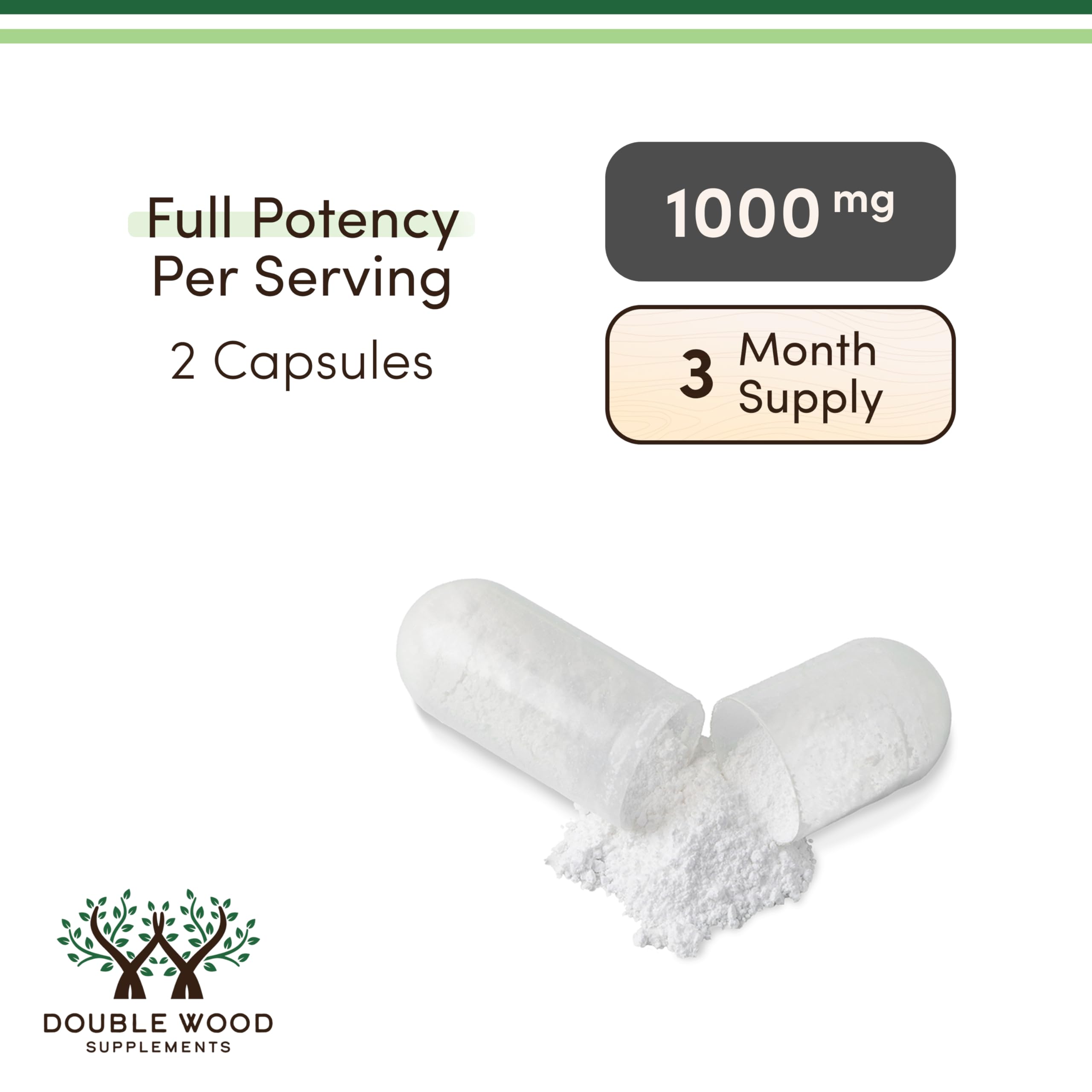 Double Wood magnesium chloride powder texture close-up showing raw ingredient quality