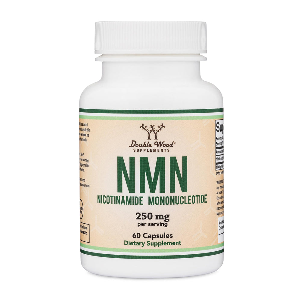 Double Wood Supplements bottle front view showing product and clean design, promotes trust