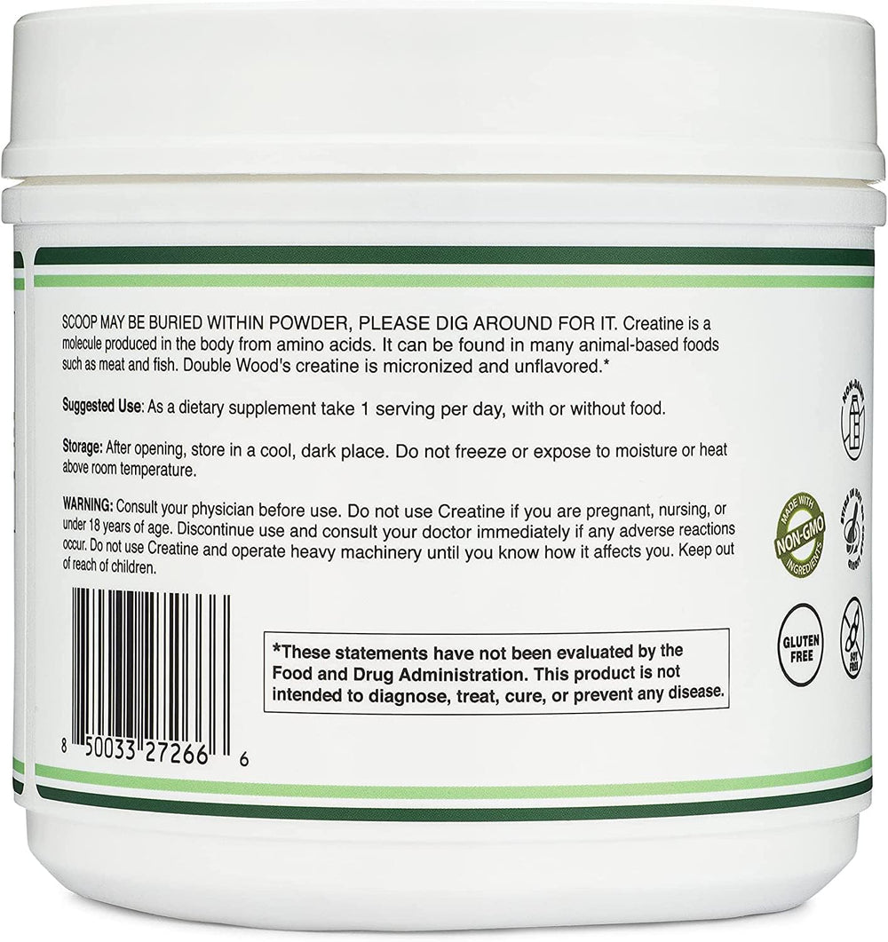 Double Wood jar next to other supplements showing value and scale benefit