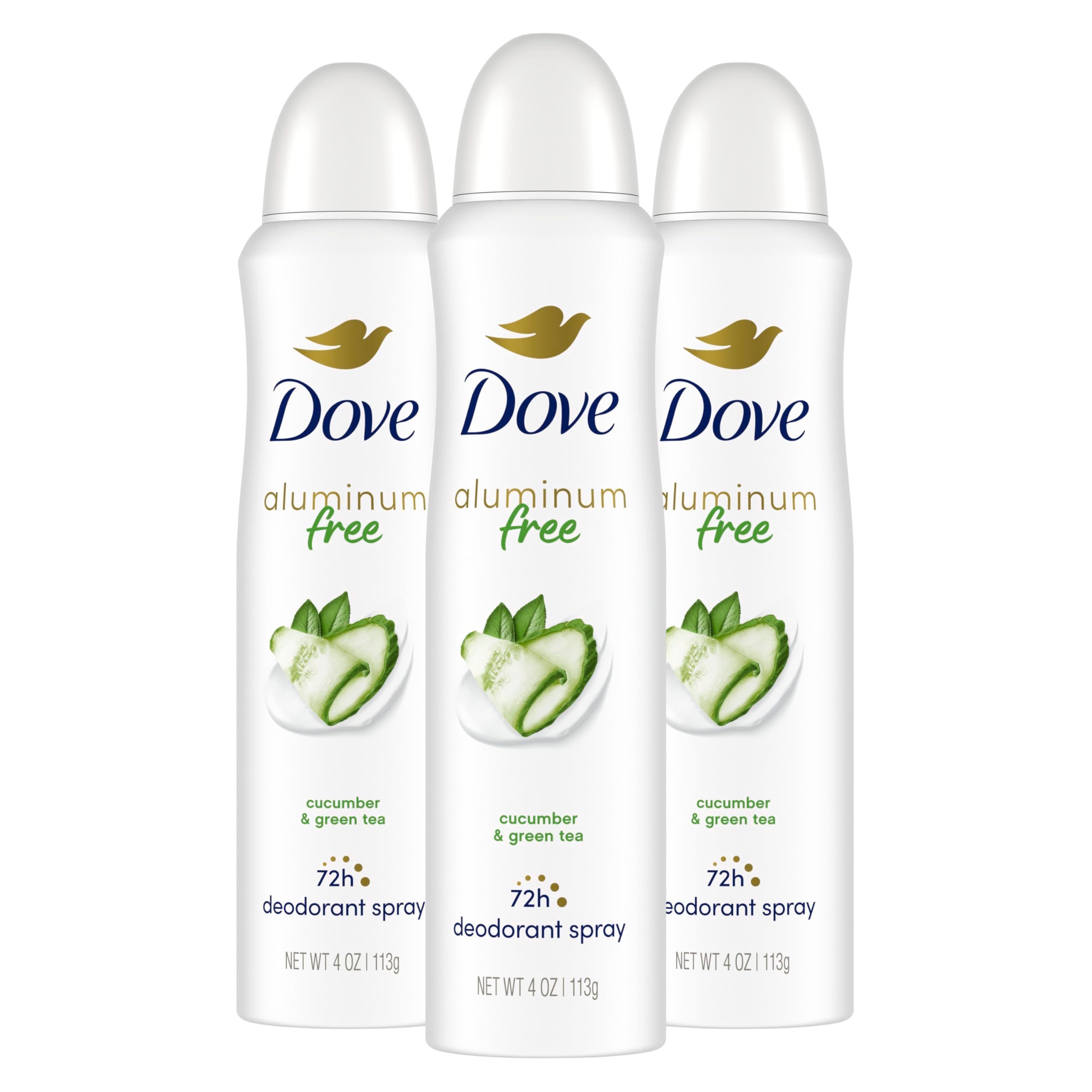 Dove front packaging showing cucumber and green tea scent and benefit of freshness
