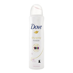 Dove dry spray side label detail highlighting gentle formula benefit