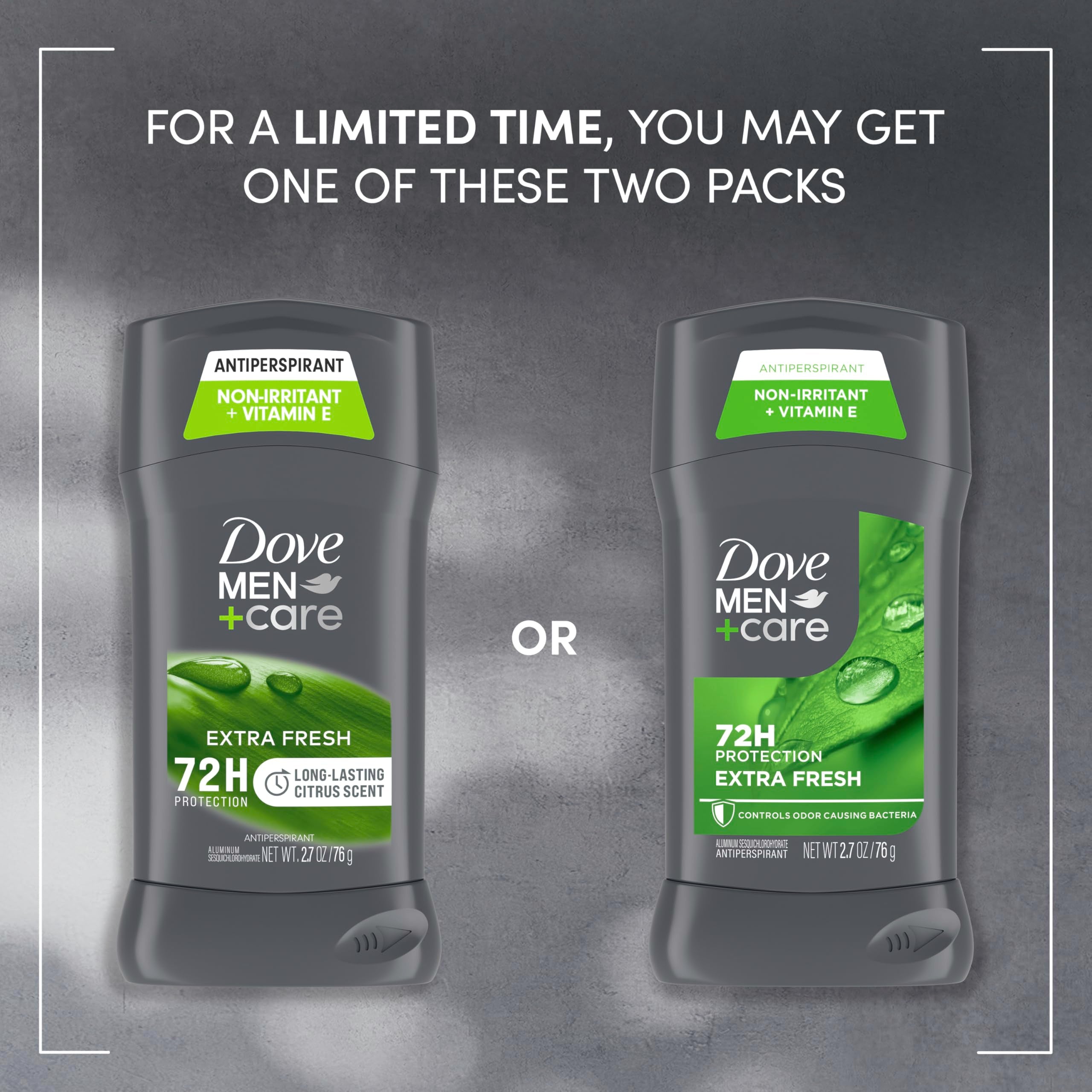 DOVE MEN + CARE open stick applied demonstrating easy application