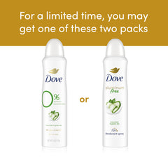 Dove deodorant mist texture demonstrating quick-dry finish for comfort