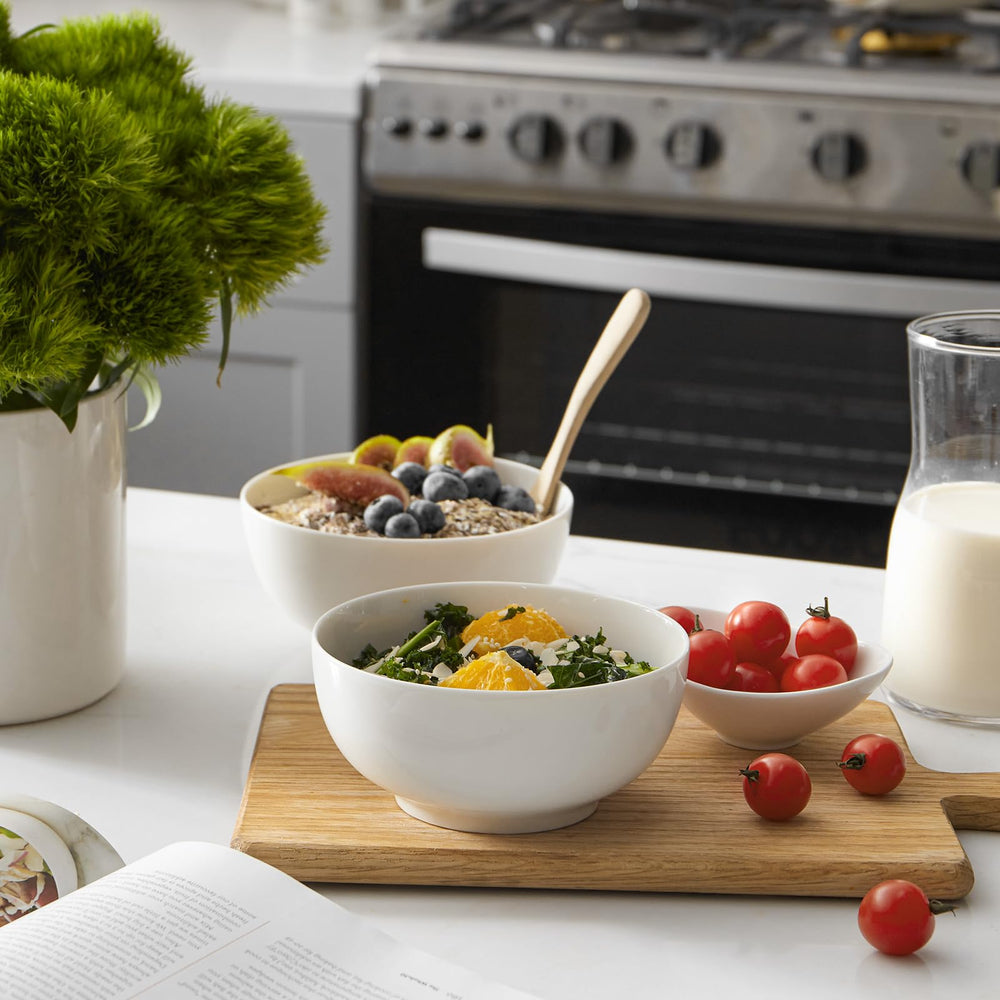 DOWAN bowl with cereal and oatmeal showing breakfast convenience