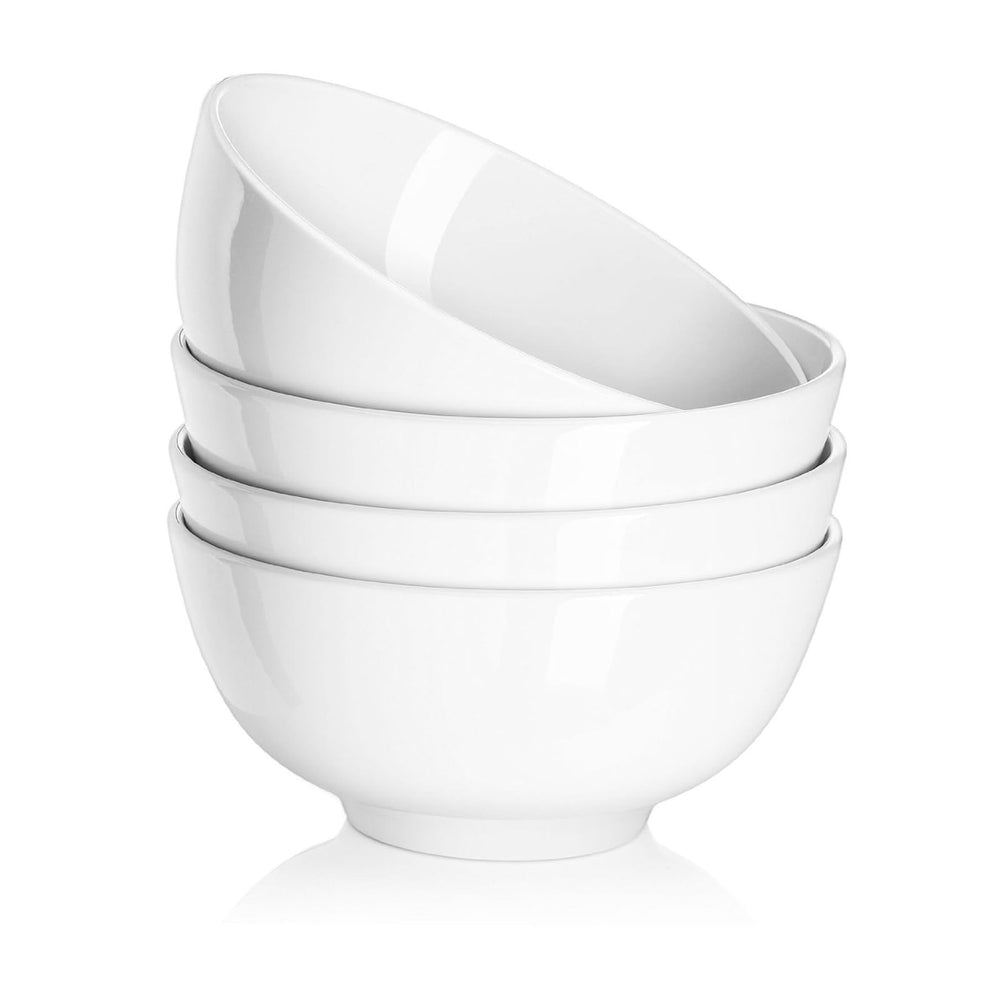DOWAN white bowl front view showing clean design and everyday versatility