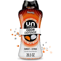 Downy Unstopables Fusions front packaging shows product and scent name, boosting scent longevity
