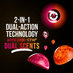 Pouring Downy Unstopables Fusions beads into washer drum for easy pre-wash scent boost
