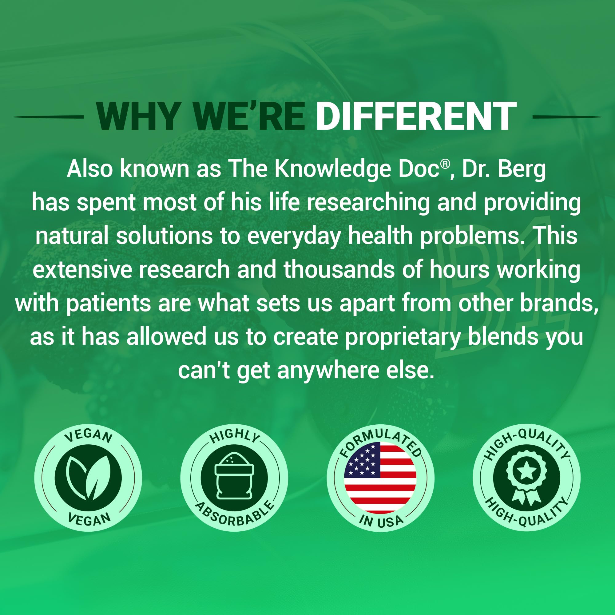 Dr. Berg box side showing product details and guarantee badge