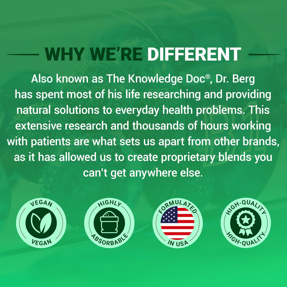 Dr. Berg box side showing product details and guarantee badge
