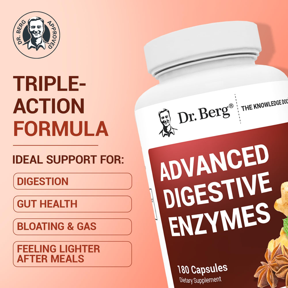 Dr. Berg close-up of capsules emphasizing high-count 180 supply