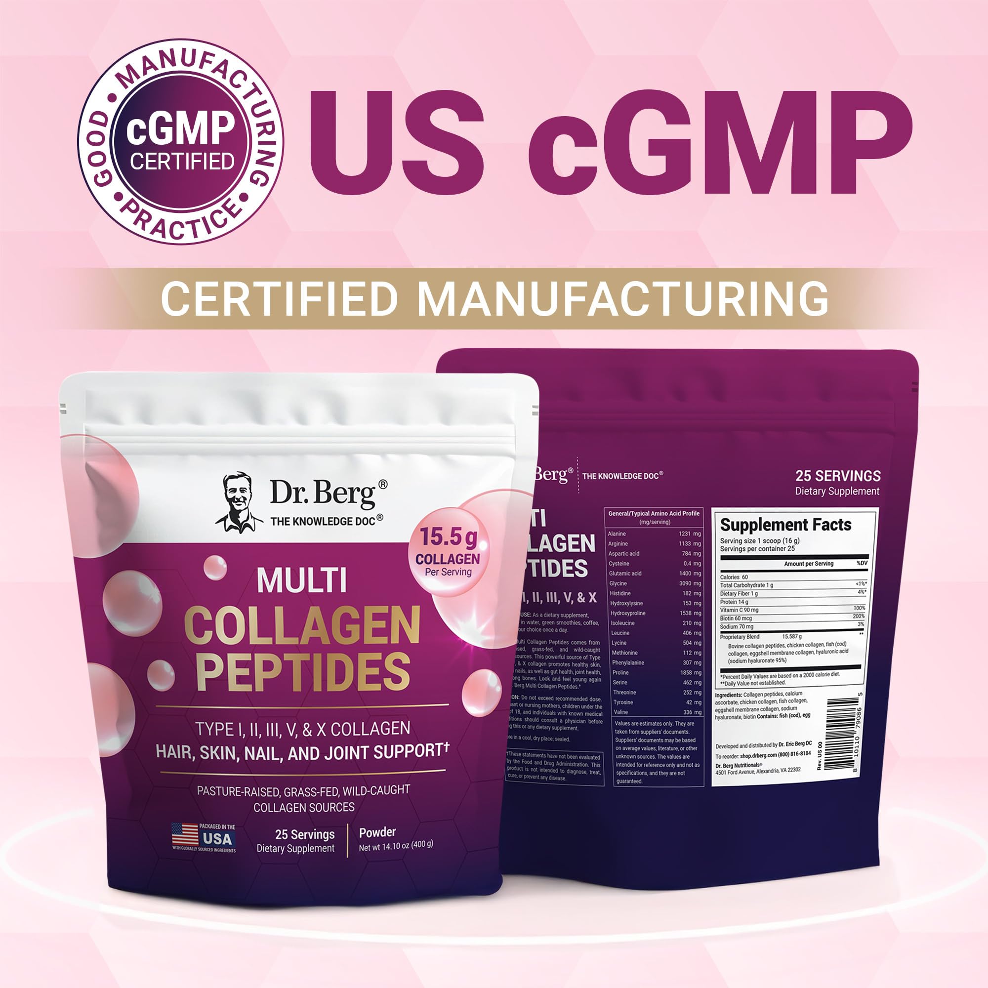 Dr. Berg collagen blended in smoothie illustrating seamless integration