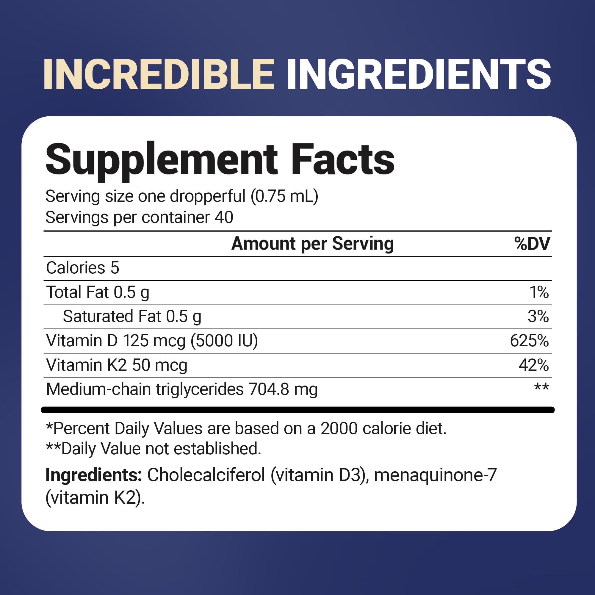 Dr. Berg ingredient label close-up displaying MK-7 and D3 information for transparency