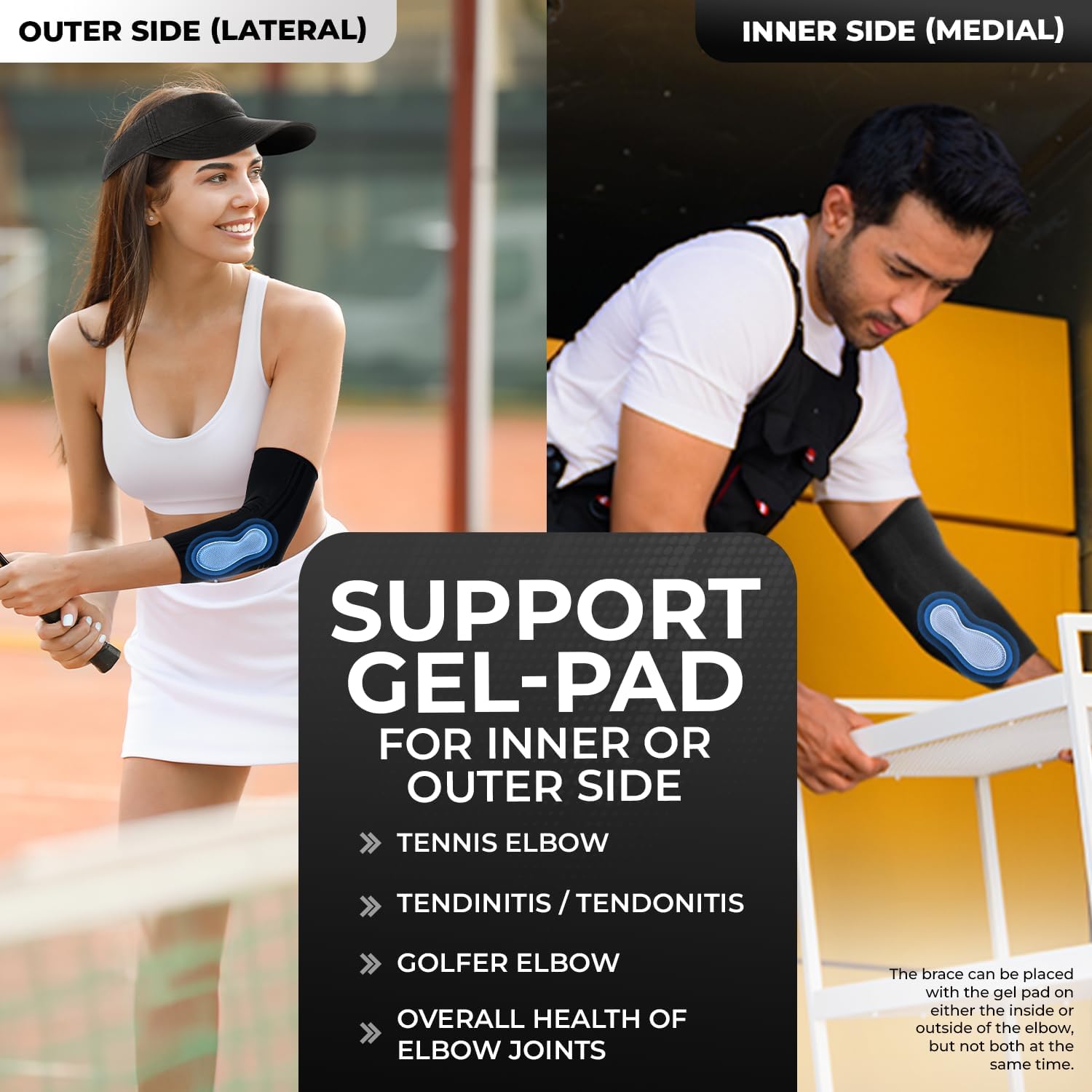 DR. BRACE close-up of removable gel pad showing targeted pressure benefit