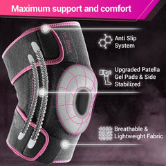 DR. BRACE side stabilizer detail improving lateral knee support