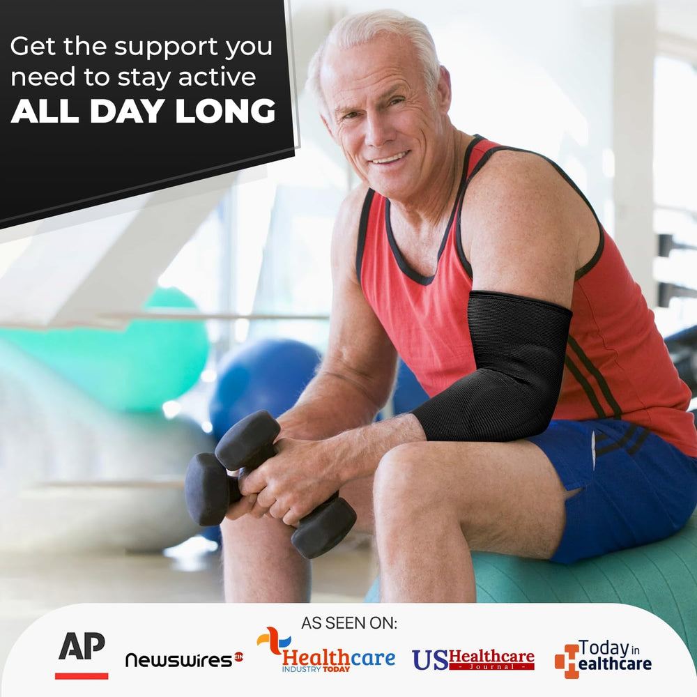 DR. BRACE on forearm beside hand showing slim profile and fit benefit