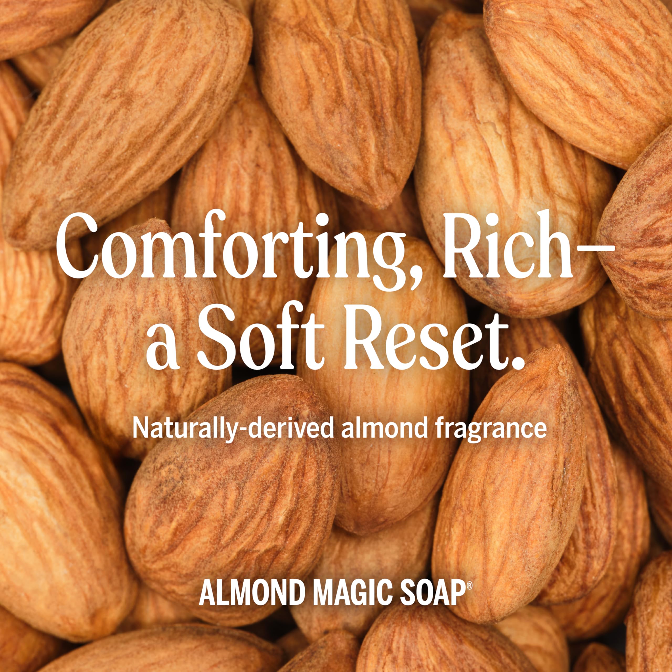Dr. Bronner's almond dilution chart showing versatile mixing and cost-saving benefit