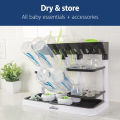 Dr. Brown's drying tower top compartment detail keeping small parts organized
