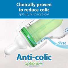 Dr. Brown's narrow bottle front view demonstrating calm, steady feeds