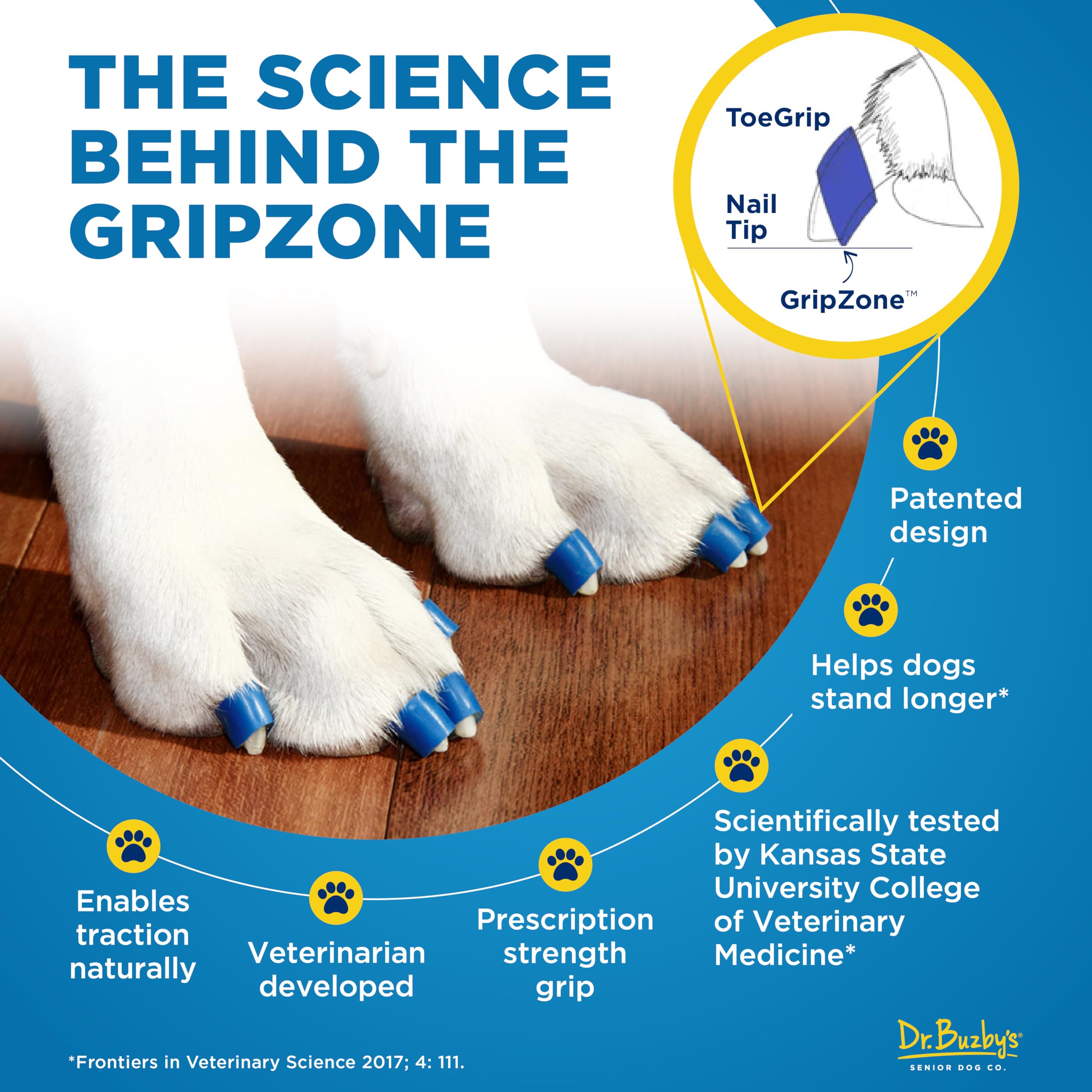Dr. Buzby's instruction sheet and accessories showing clear application help