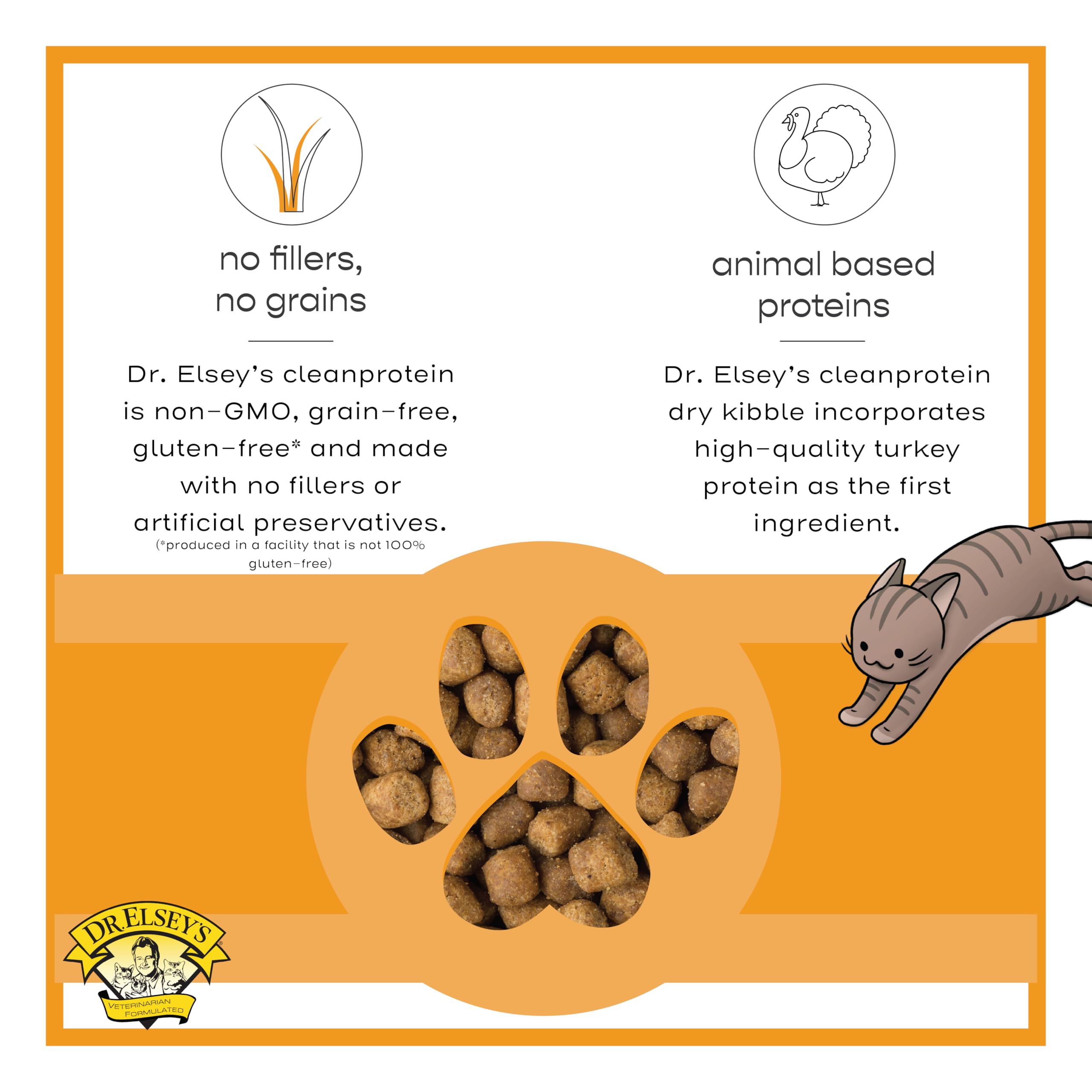 Dr. Elsey's open bag detail revealing uniform kibble pieces for freshness