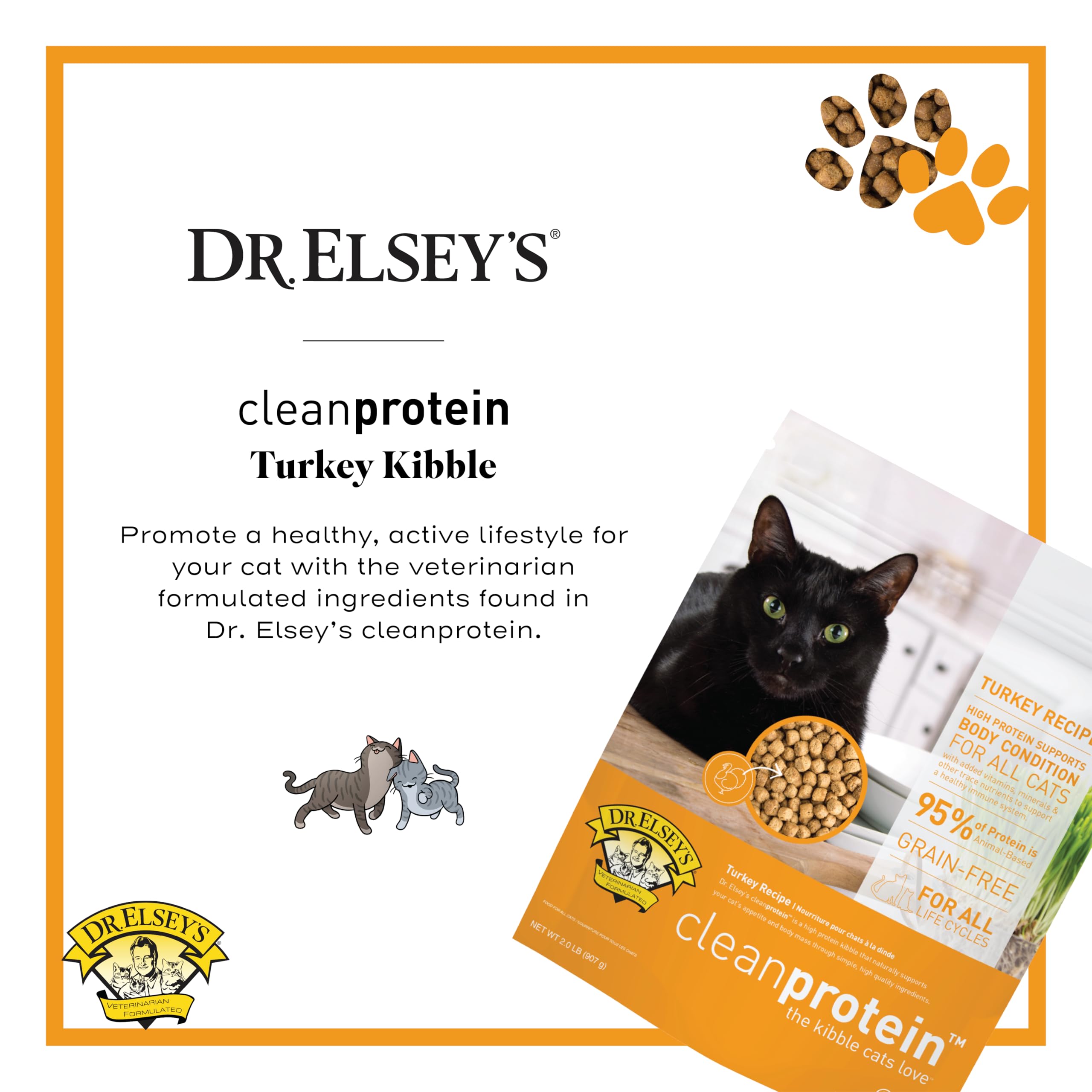 Dr. Elsey's bag beside a measuring cup to show 2 lb. size and storage scale