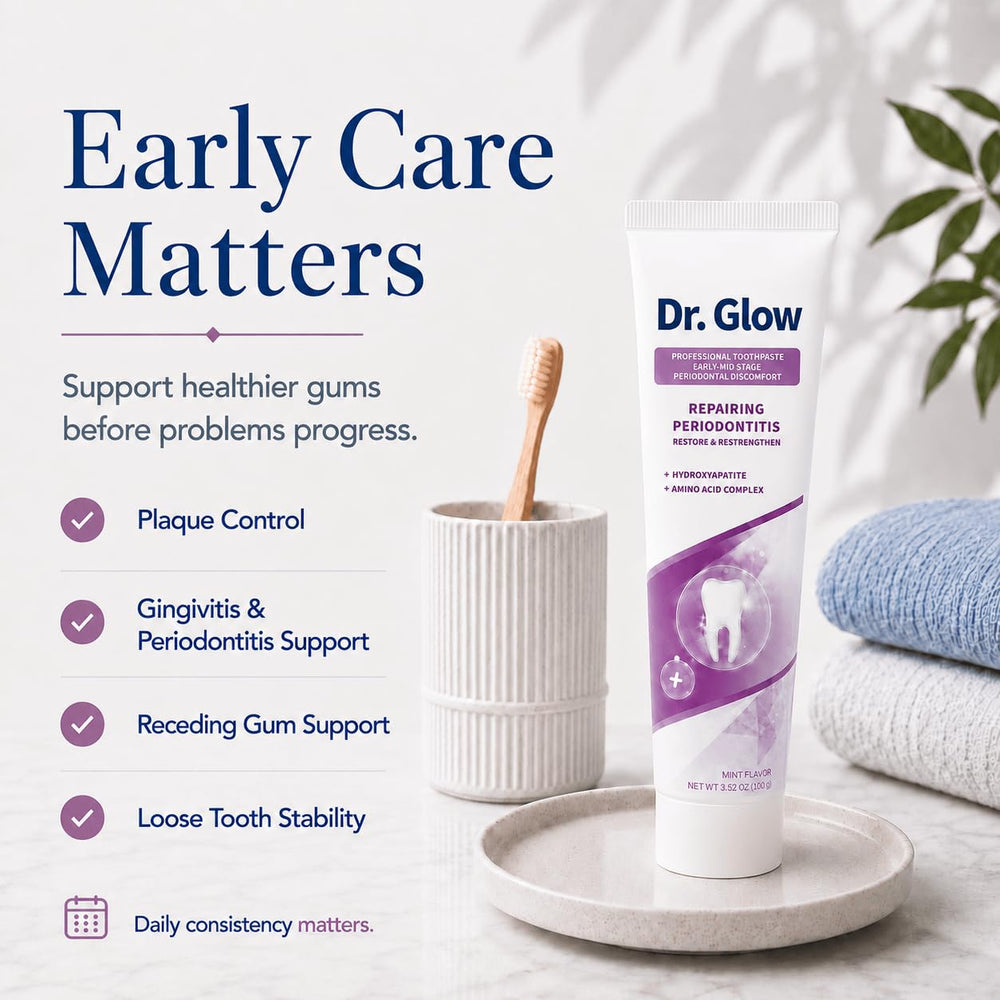 Close-up of Dr. Glow paste texture, highlighting gentle but effective formula