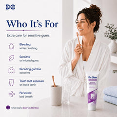 Dr. Glow tube with cap open, demonstrating easy daily dispensing benefit
