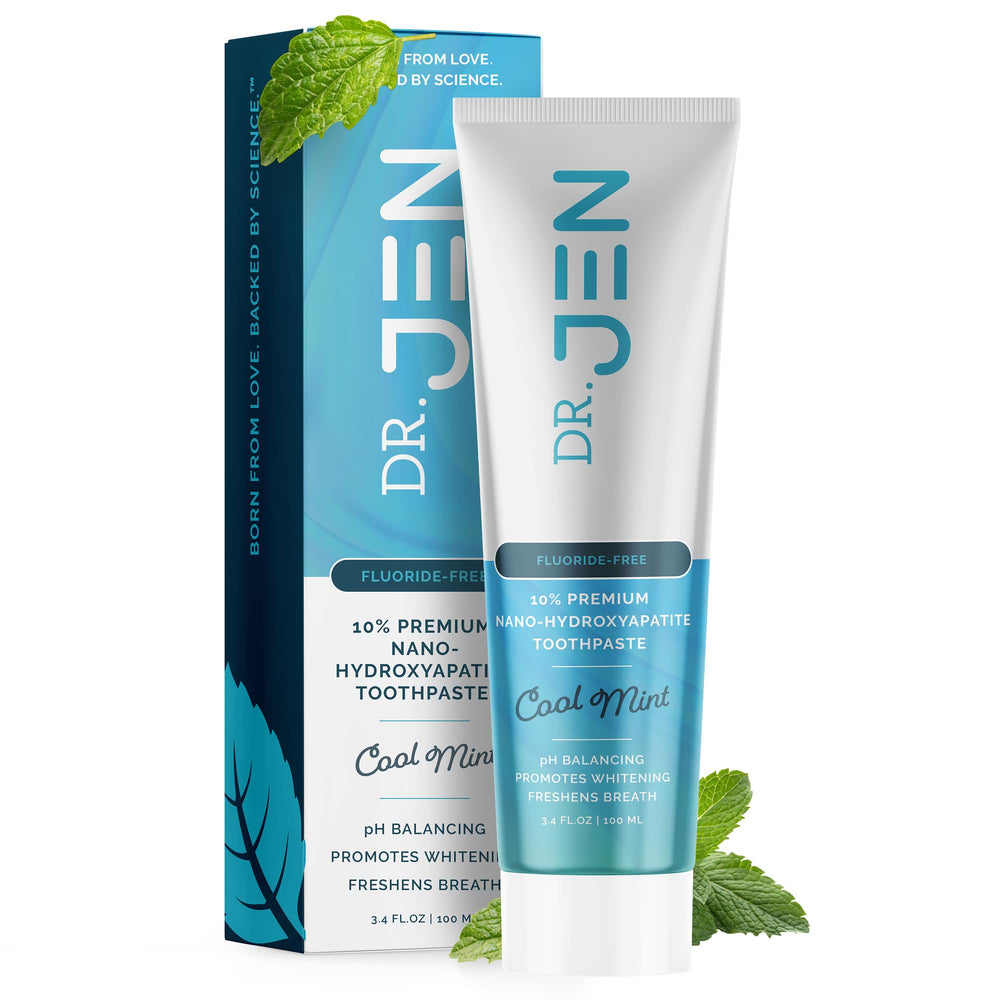 Dr Jen front tube view showing clean packaging and clarity benefit