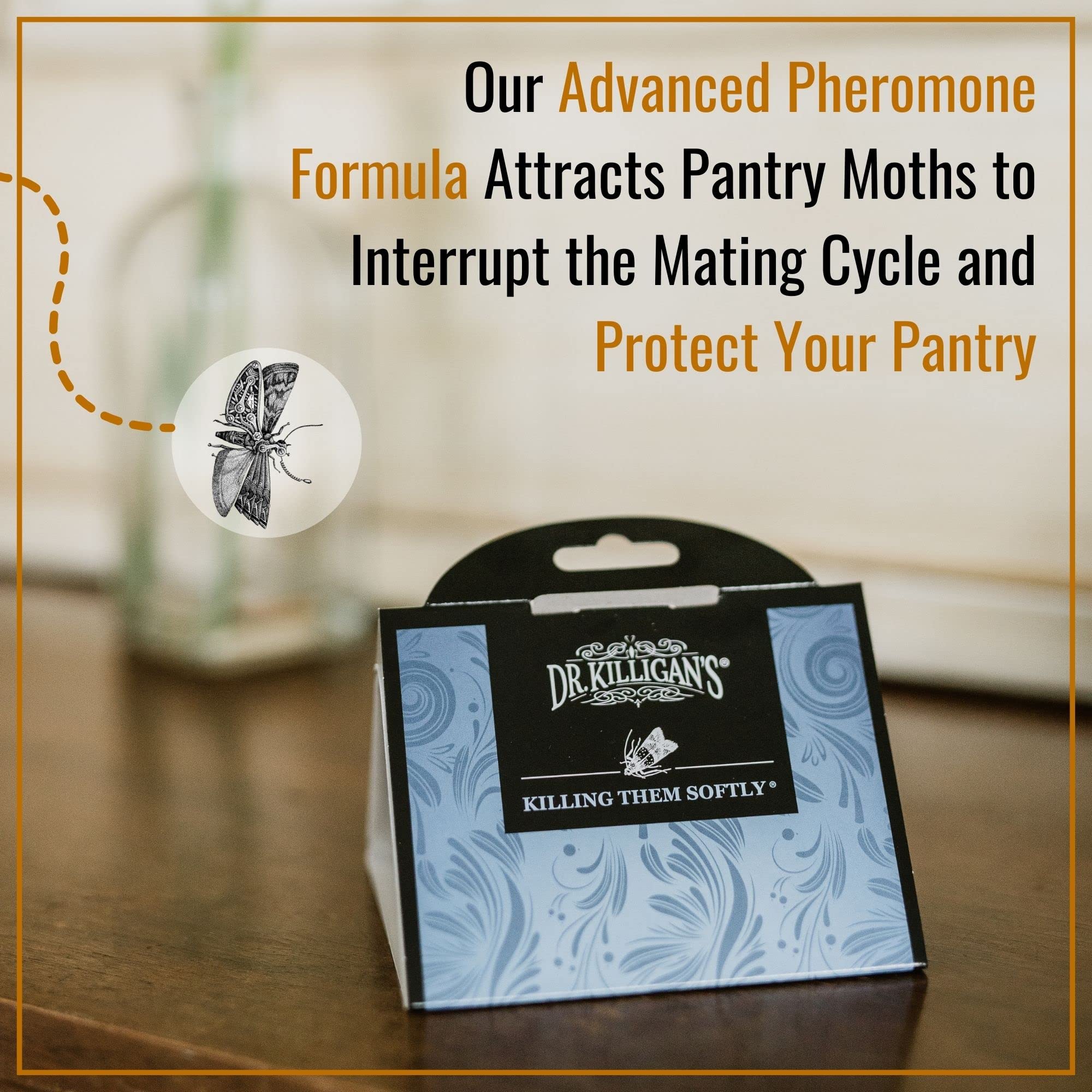 Dr. Killigan's glue detail highlighting industrial-strength adhesion benefit