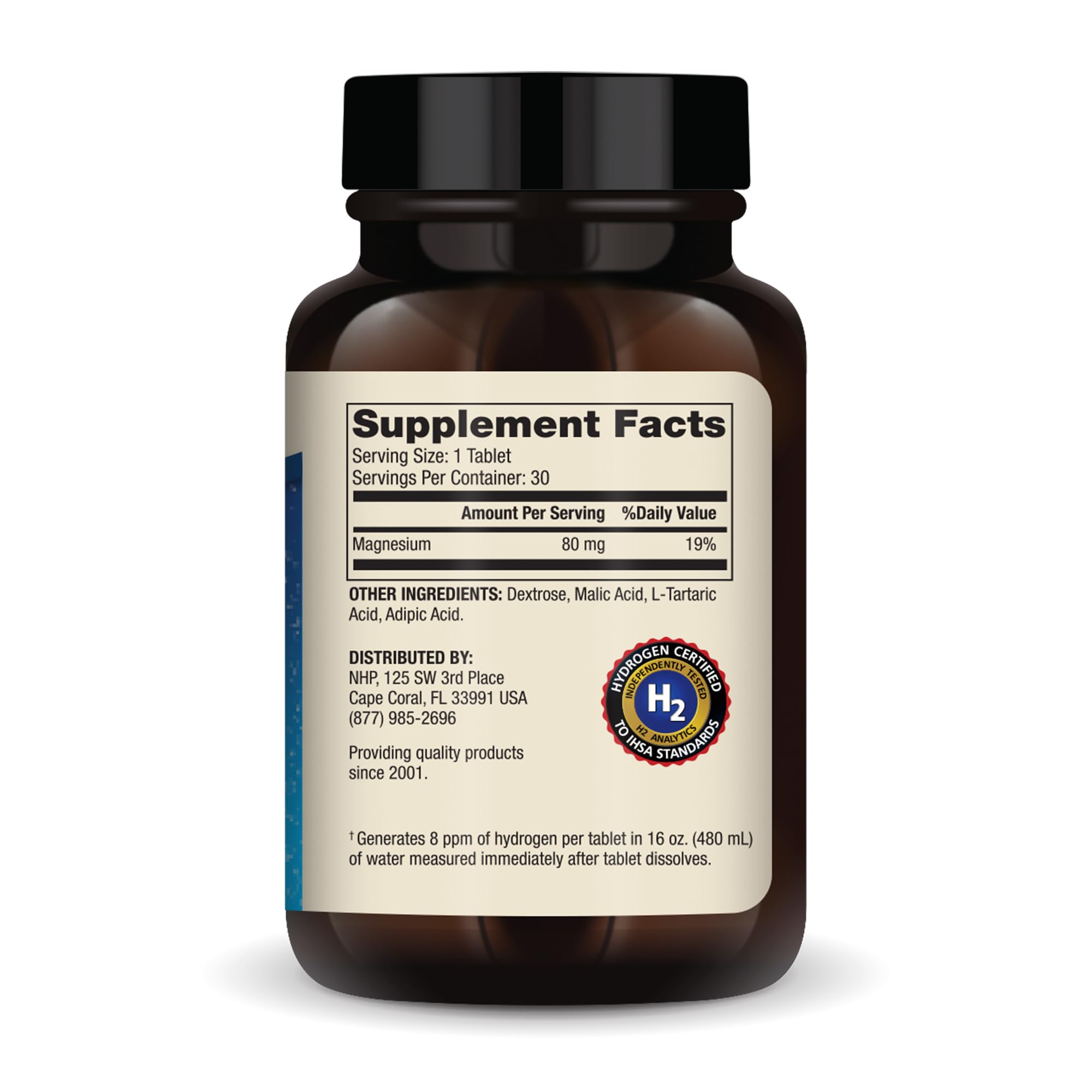 Dr. Mercola effervescent tablet close-up highlighting texture and composition