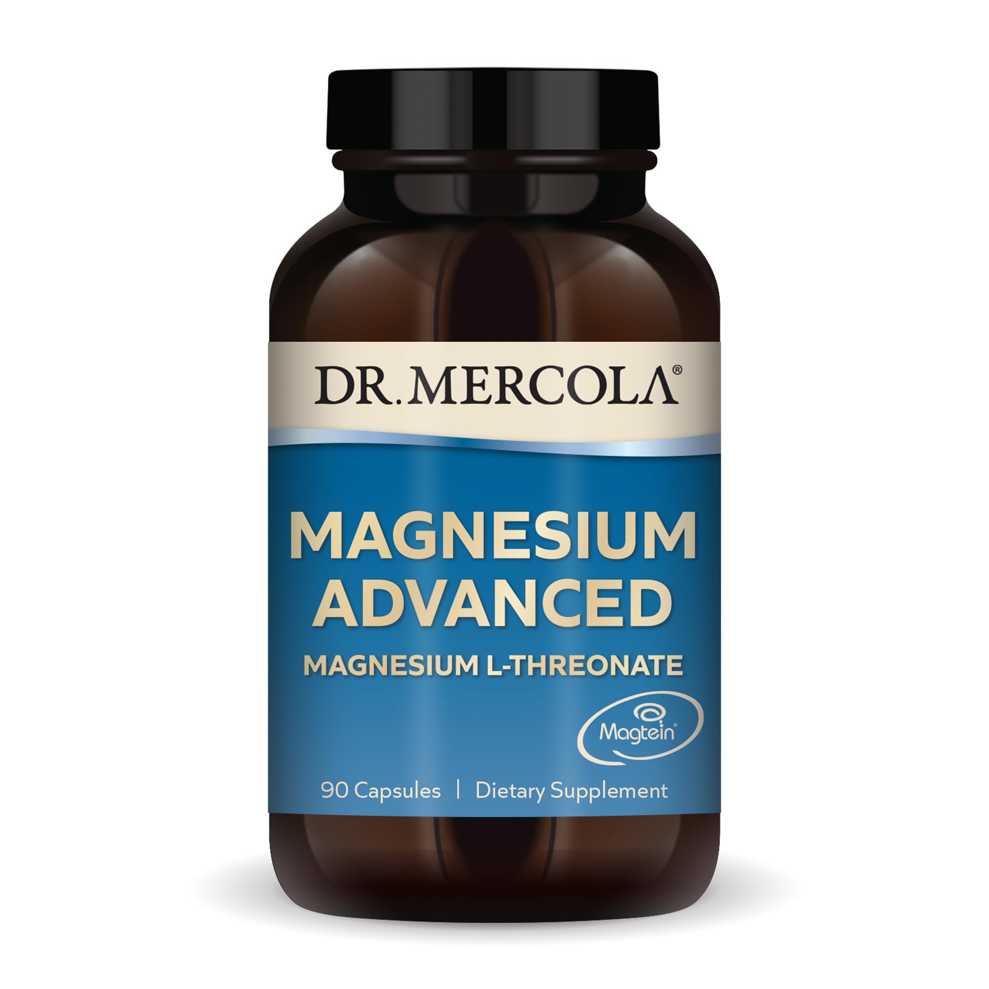 Dr. Mercola front bottle view showing product identity and clean packaging benefit