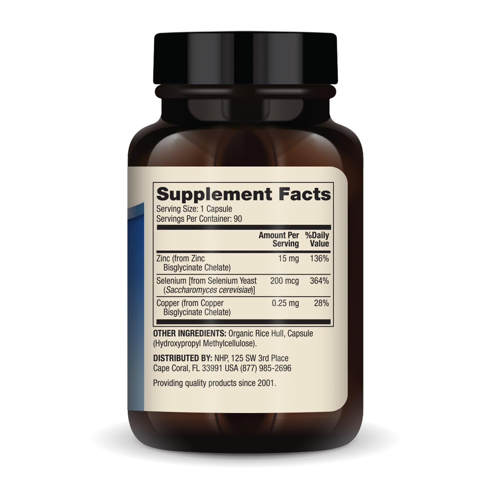 Close-up view of a single capsule from Dr. Mercola zinc plus selenium for easy swallowing