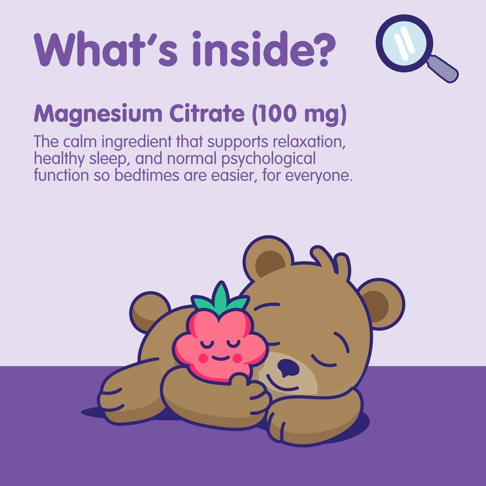 DR. MORITZ bottle on a nightstand to suggest bedtime routine support