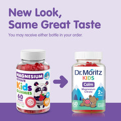 DR. MORITZ open bottle with visible gummies showing serving convenience