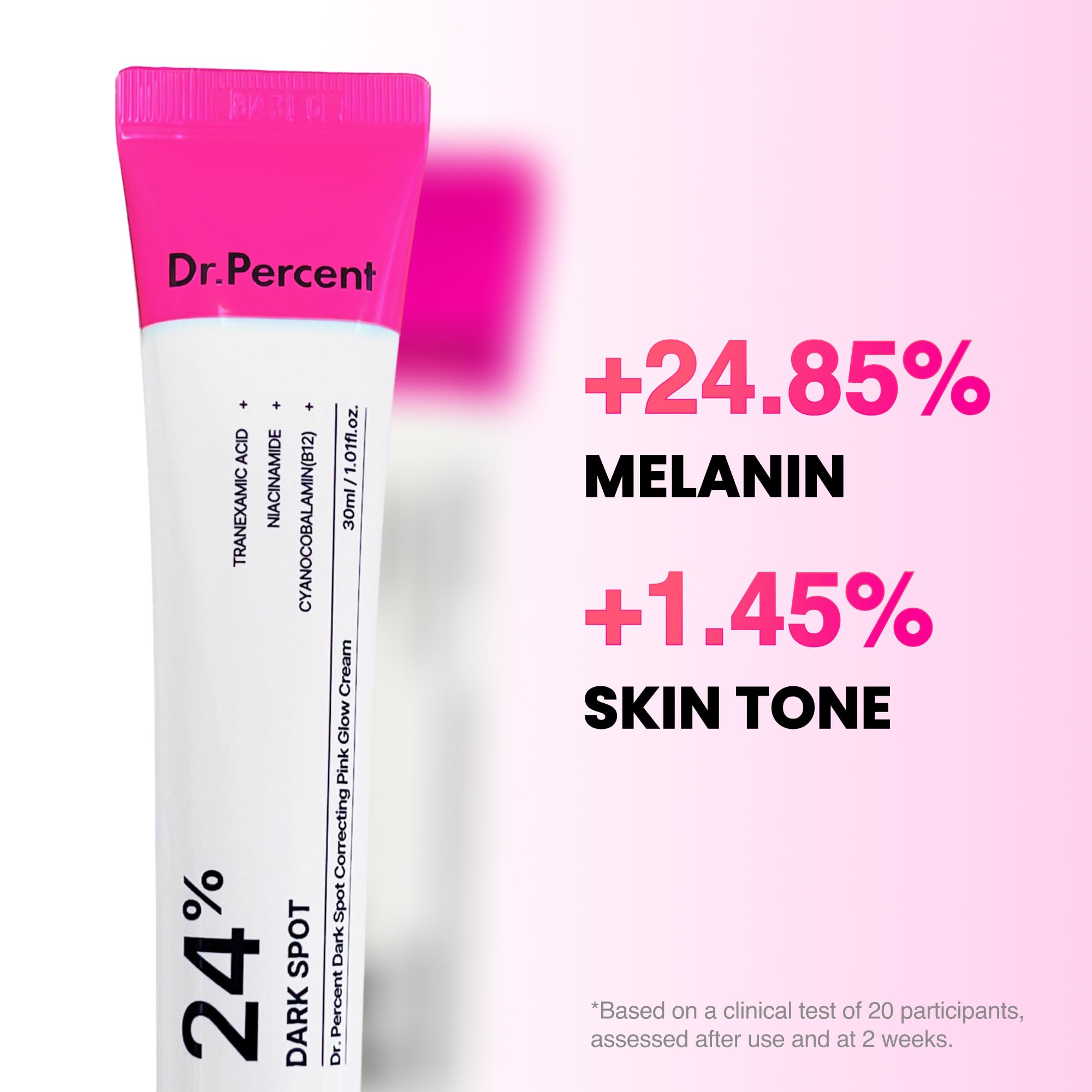 Dr.Percent seven-layer protective tube detail conveying freshness and ingredient stability