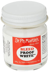 Dr. Ph. Martin's in-use applying white to an illustration for precise highlights