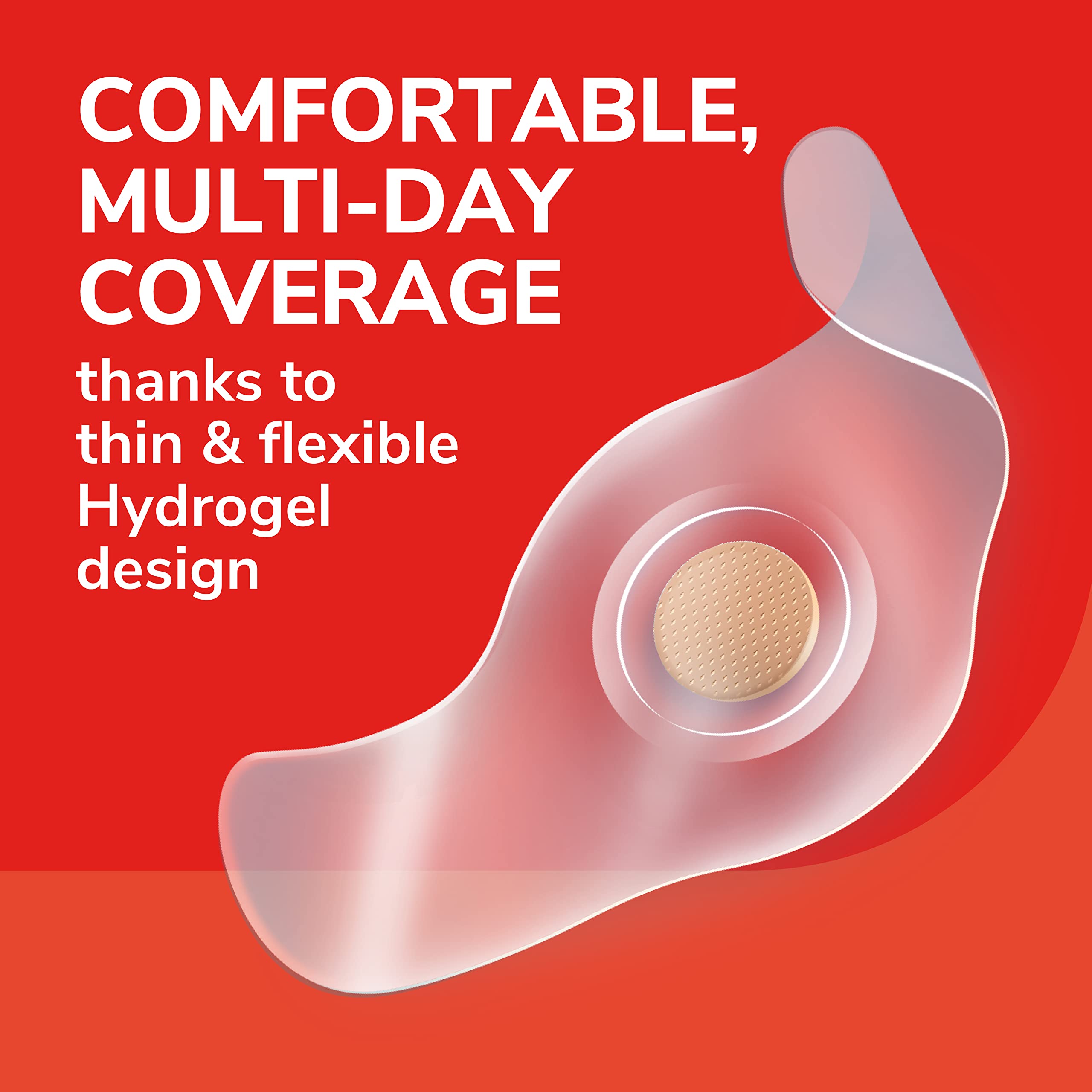 Dr. Scholl's adhesive edge detail highlighting secure multi-day wear