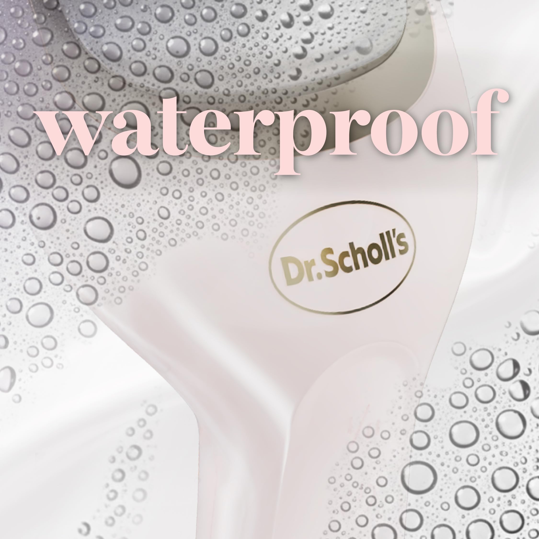 Dr. Scholl's dust catcher detail capturing debris for cleaner foot care
